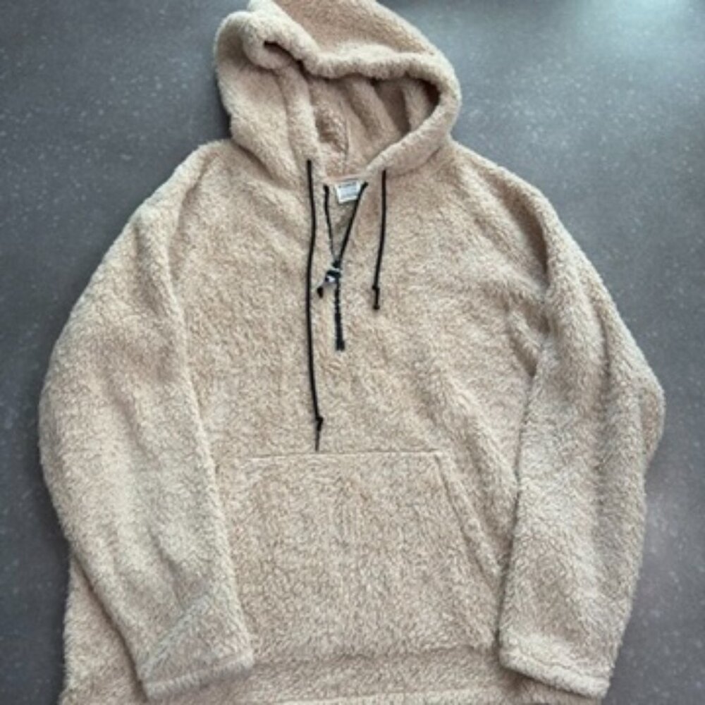 PINK by Victoria’s Secret Sherpa Quarter-Zip Hoodie – Size Small - Picture 2 of 11